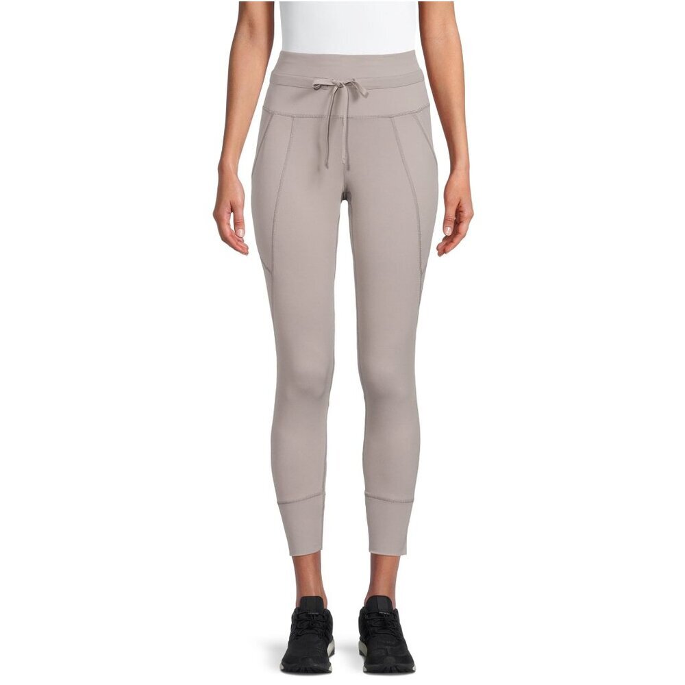 2/$30 AVIA High Rise Drawstring Super Plush Ankle Legging Stone Small 4-6 #A1514